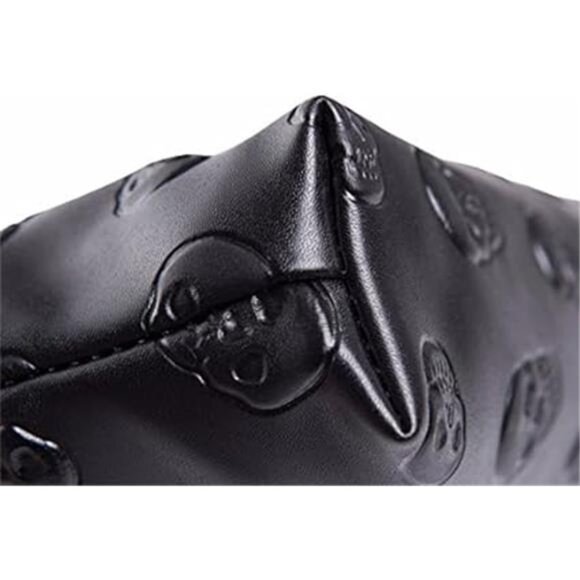 Fashion Black Skull CosmeticBag Makeup StorageBag Toiletry Organizer Pencil Case - Picture 3 of 6
